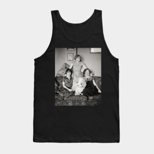 Portrait of Sisters, 1924. Vintage Photo Tank Top